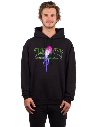 Thrasher Atlantic Drift Hoodie musta