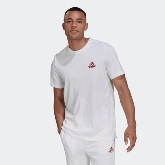 Adidas Graphic Tee 'Quiet Please', Miesten padel ja tennis T-paita