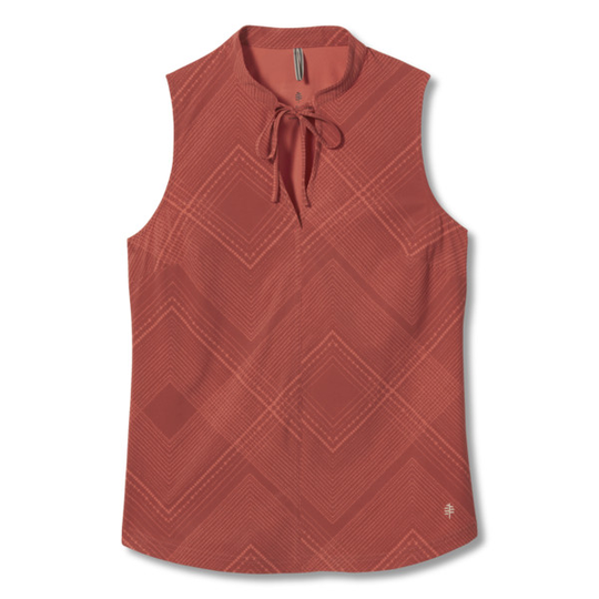 Royal Robbins Spotless Traveler Tank - Terracotta Geo Dot Pt - Naiset - L