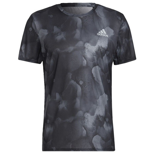 adidas Treenipaita Fast Graphic Gfx - Musta/hopea, koko X-Small