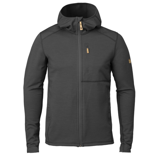 Fjällräven Keb Fleece Hoodie M - Dark Grey-black - Miehet - XXL