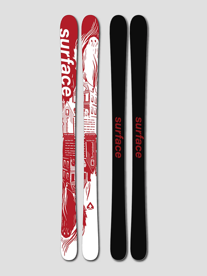 Surface The Sniper 172 90mm 2023 Skis punainen