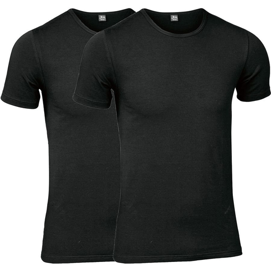 JBS GOTS T-paita 2-Pack - Musta