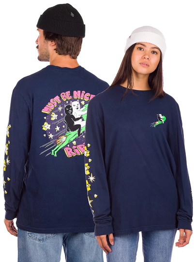 RIPNDIP Star Blazer Long Sleeve T-Shirt sininen