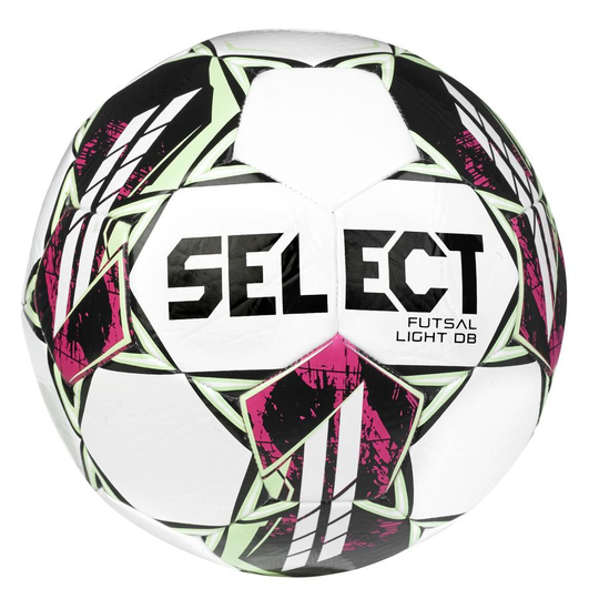 Select Jalkapallo Futsal Light DB - Valkoinen/Vihreä/Pinkki, koko Ball SZ. 5