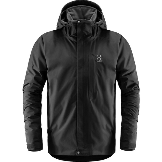 Talvitakki Haglöfs Stratus Jacket Men - True Black - Miehet - S