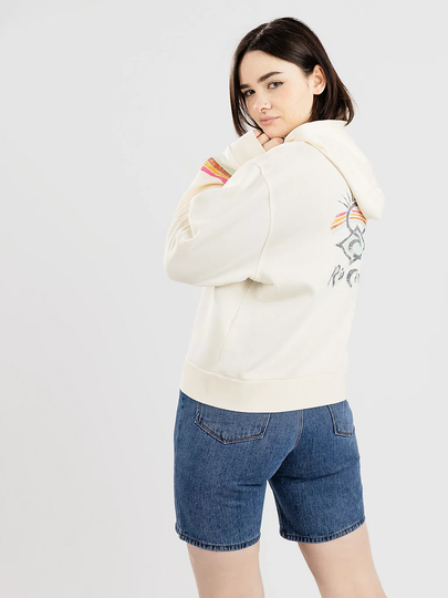 Rip Curl Archive Zip Through Zip Hoodie valkoinen