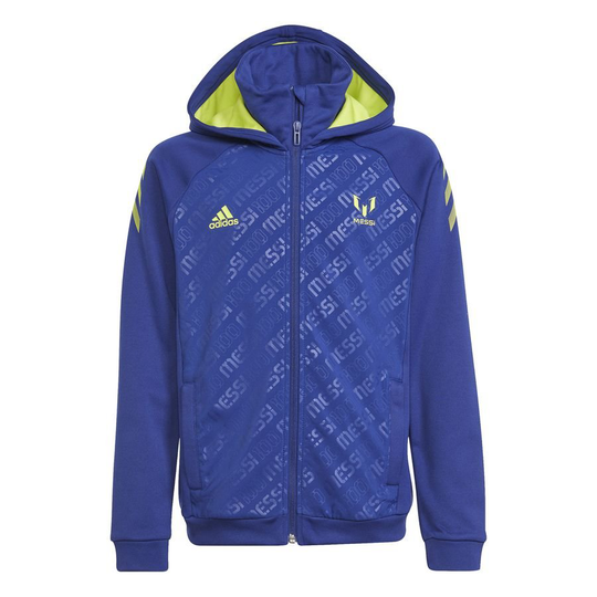 adidas Huppari Messi Full Zip - Sininen/Keltainen Lapset
