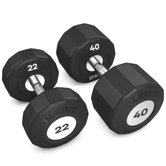 Eleiko Evo Dumbbell Fixed Set 22-40 kg, Kromi