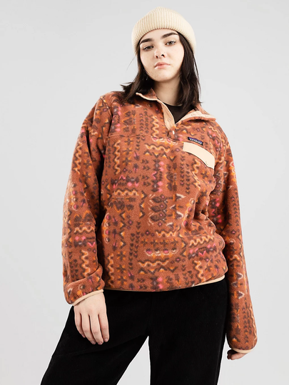 Patagonia Lw Synch Snap Sweater ruskea
