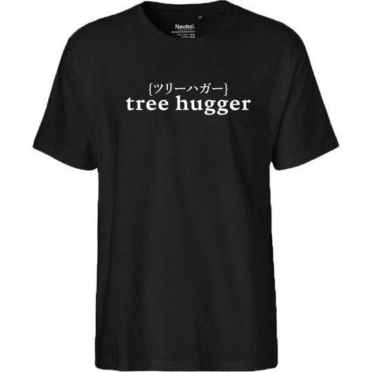 Metsä/Skogen Mens Classic T-shirt Tree Hugger - Black - Miehet - S