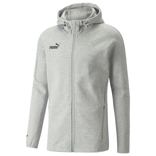 PUMA Takki teamFINAL Casuals Hupullinen - Harmaa/Musta