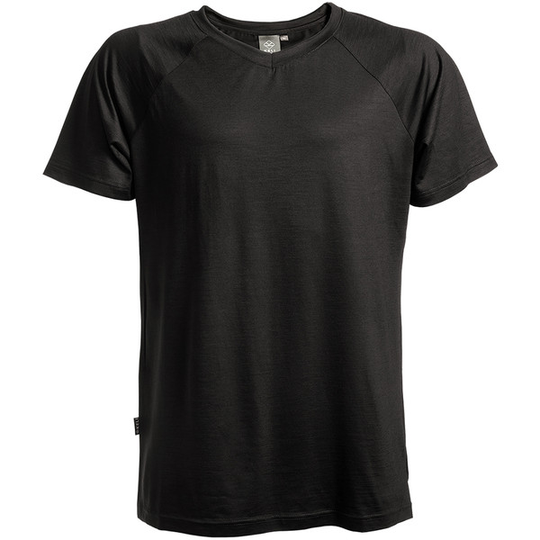 Keli Merinovilla T-paita - Black - Unisex - XXS