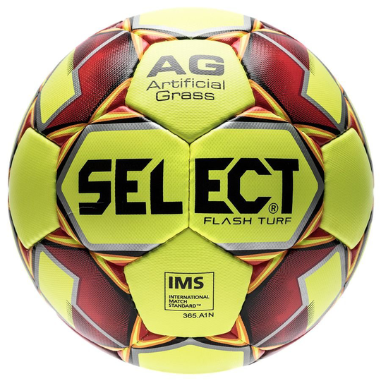 Select Jalkapallo Flash Turf Tekonurmi - Keltainen/punainen, koko Ball SZ. 4
