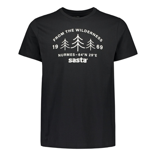 Sasta Wilderness T-paita - Black - Miehet - S