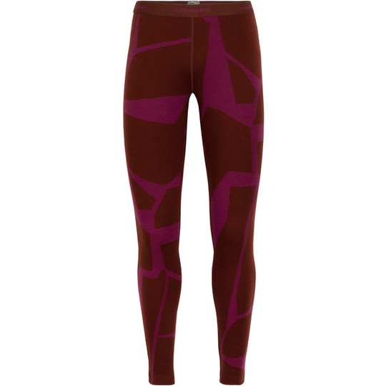 Icebreaker W 250 Vertex Leggings Landscapes - Esprsso/chrry/j - Naiset - S