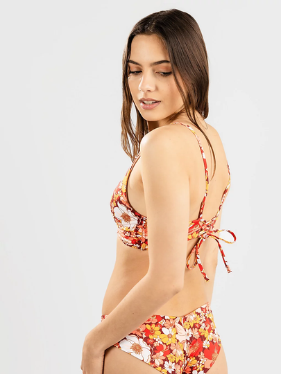 O'Neill Charlotte Knot Retro Bikini Top kuviotu