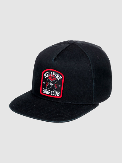 Quiksilver X Stranger Things Upside Down 5 Panel Cap musta