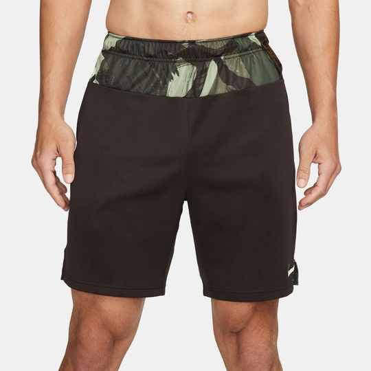 Nike Treenishortsit Dri-FIT Knit Camo - Musta/Ruskea/Vihreä/Valkoinen