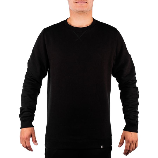 Unisportlife Roots Crewneck Paita Patched - Musta, koko Small