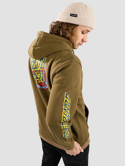 Santa Cruz Dressen Roses Dot Hoodie vihreä