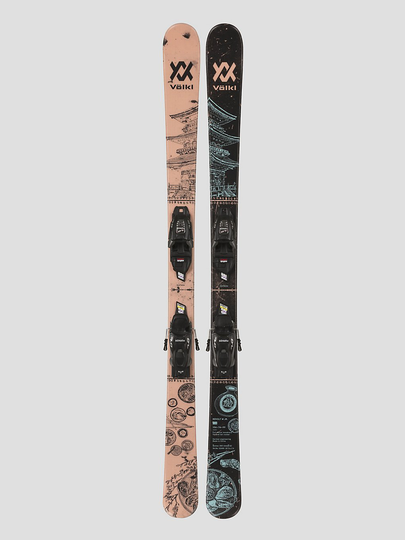 Völkl Revolt W Junior vMotion 138+VMotion 2023 Ski Set kuviotu