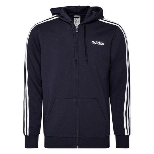 adidas Essentials 3-Stripes Fleece - Navy/Valkoinen
