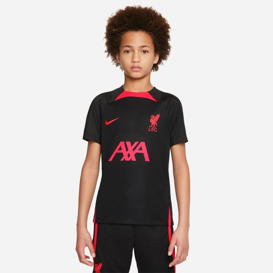 Liverpool Treenipaita Dri-FIT Strike - Musta/Punainen Lapset