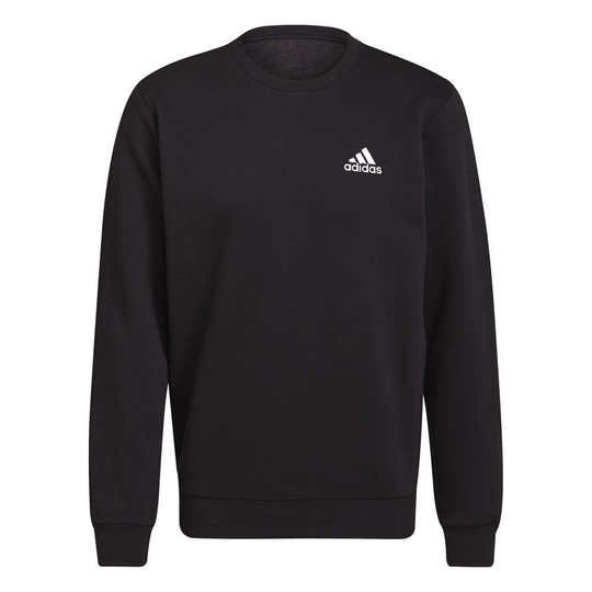adidas Collegepaita Essentials Fleece - Musta/Valkoinen