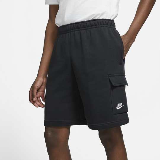 Nike Shortsit Sportswear Club - Musta/Valkoinen