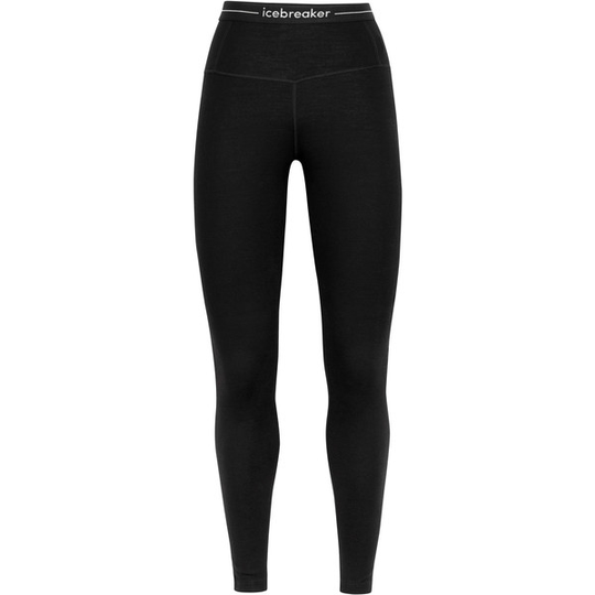 Icebreaker W 260 Tech High Rise Leggings - Black - Naiset - S