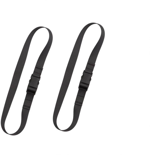 Pack straps, SR buckle, 2 pcs, 80 cm, black