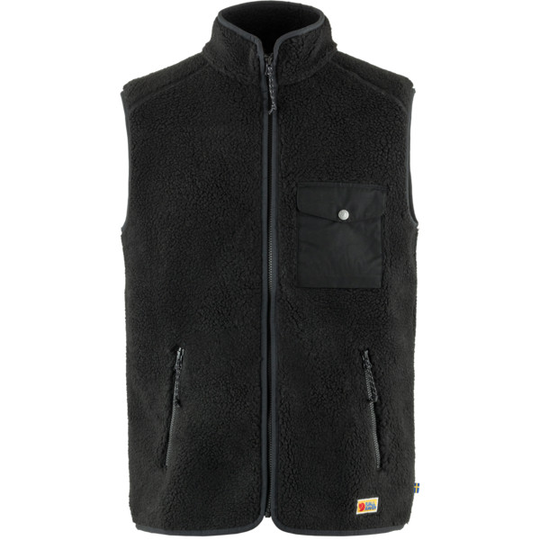 Fjällräven Vardag Pile Fleece Vest M - Black - Miehet - L