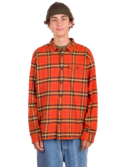 Patagonia LW Fjord Flannel Shirt oranssi