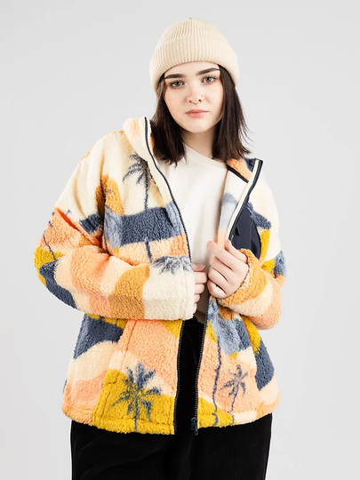 Rip Curl Waves Polar Fleece Zip Hoodie kuviotu