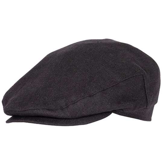 Salon Lakkitehdas Eero Linen Hat - Musta - Unisex - 60