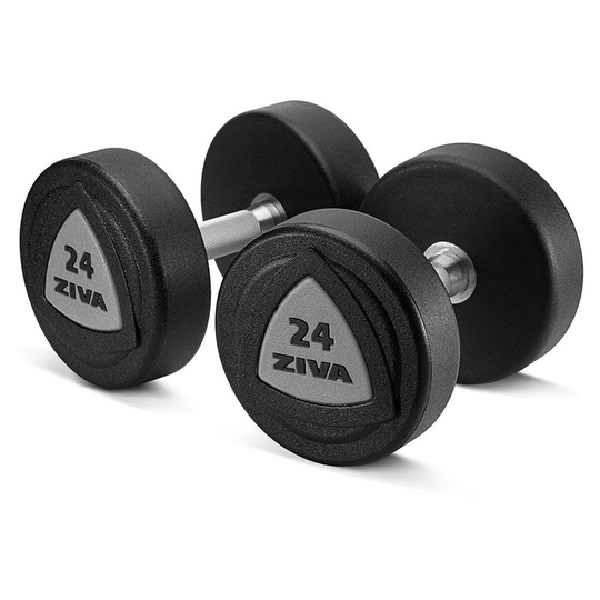 Ziva Zvo Urethane Dumbbell Grey, Vinyyli