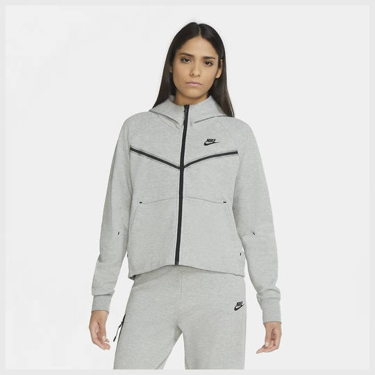 Nike Huppari Tech Fleece - Harmaa Nainen
