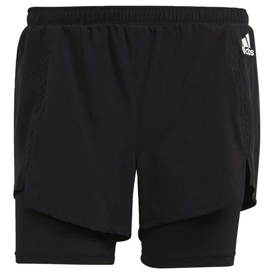 adidas Treenishortsit Primeblue 2 IN 1 - Musta/Valkoinen Nainen