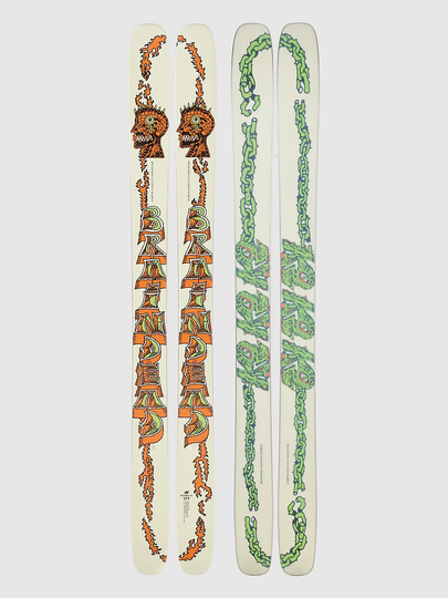 K2 BrainDead Reckoner 112 184 2023 Skis kuviotu