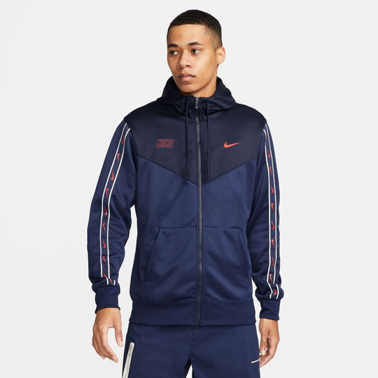 Nike Huppari Sportswear NSW Repeat - Navy/Punainen