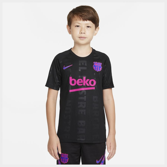 Barcelona Treenipaita Dri-FIT Pre Match - Musta/Pinkki/Sininen Lapset