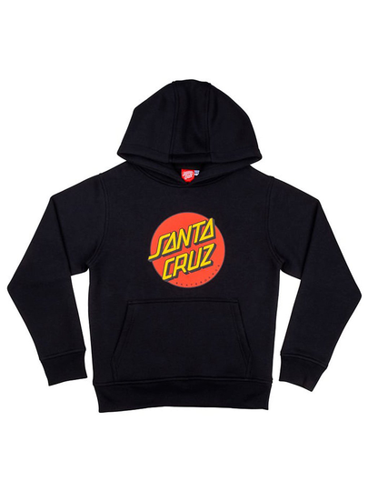 Santa Cruz Classic Dot Hoodie musta