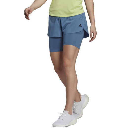 adidas Juoksushortsit 2 IN 1 Run Icons - Sininen Nainen