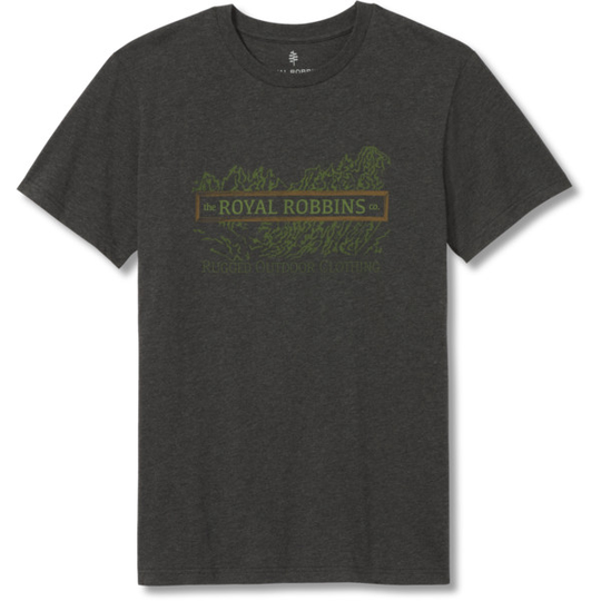 Royal Robbins Vintage Patch S/s - Charcoal Htr - Miehet - L