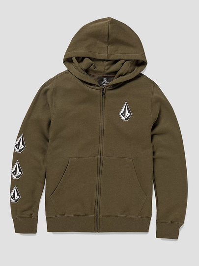 Volcom Iconic Stone Zip Hoodie ruskea