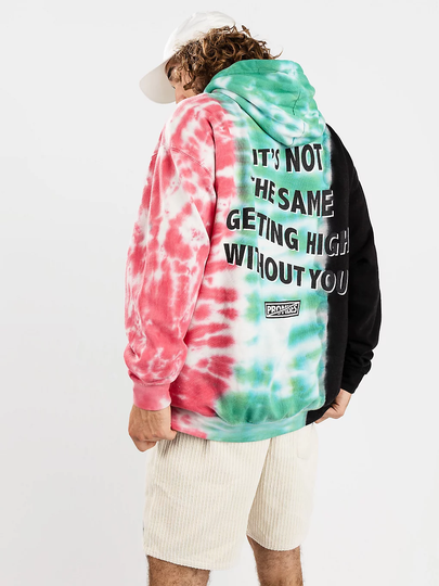 Broken Promises Not The Same Tri Color Hoodie tiedye