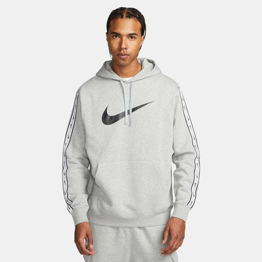 Nike Huppari NSW Sportswear Repeat Fleece - Harmaa/Musta