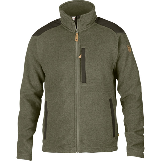 Fjällräven Buck Fleece M - Laurel Green-deep Forest - Miehet - L
