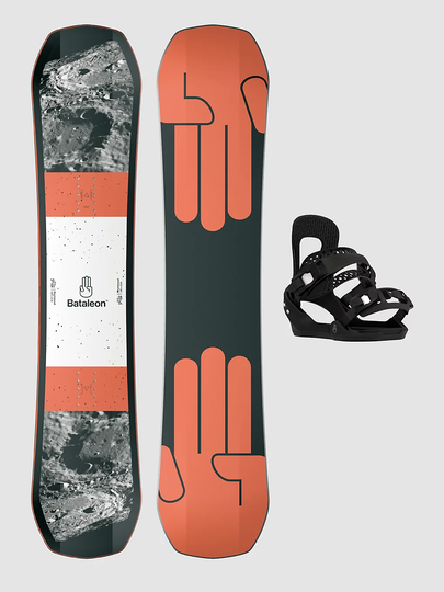 Bataleon Stuntwood 130 + Stuntwood S 2023 Snowboard Set kuviotu